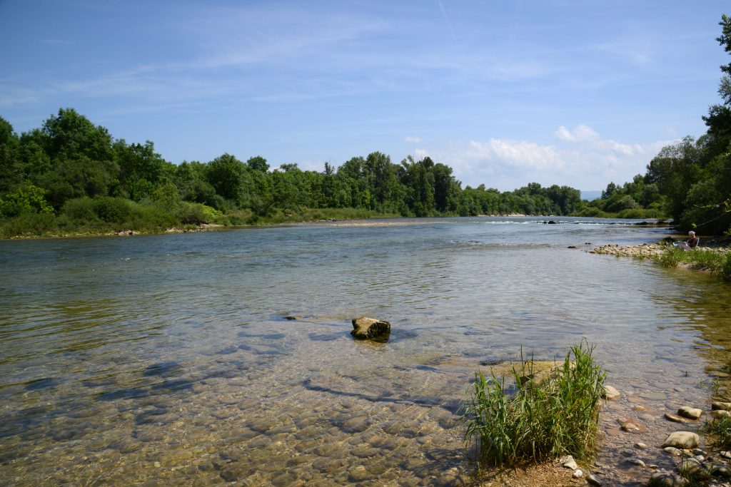 Les berges de la rivière d'Ain